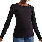 Boob Classic Long Sleeve Nursing Top Svart ekologisk bomull Small Dam