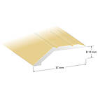 Lundbergs Nivålist Standard Mässing 15X45X2000Mm