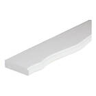 Lundbergs Ljusrampslist Topvågad Vit Mdf 16X73X2440Mm