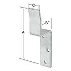 VORMANN Vinkel Vormann Lock Bracket 160X37X30Mm Galvaniserad