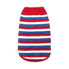 Stickad Hundtröja Red, White & Blue Striped / 35 cm