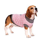 Stickad Hundtröja Pink Star / 40 cm