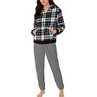 DKNY Chill Zone Long Sleeve Hood Top And Jogger (Dam)