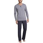 Schiesser Day and Night Long Pyjama Button Placket (Herr)