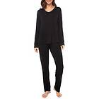 Lady Avenue Bamboo Pyjamas With Lace Long Sleeve (Dame)