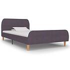 vidaXL Sängram Taupe Tyg 200X160 Cm Barnsängar