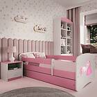 Princess Kocot Kids Barnsäng Babydreams Rosa And Horse Med Madrass 140x70 Cm Barnsängar