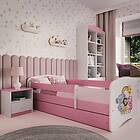 Kocot Kids Barnsäng Babydreams Rosa Zoo Med Låda 140x70 Cm Barnsängar