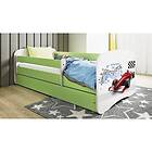 Kocot Kids Barnsäng Babydreams Grön Formula One 180x80 Cm Barnsängar