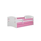 Kocot Kids Barnsäng Classic 2 Rosa Med Madrass 140x80 Cm Barnsängar