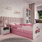 Kocot Kids Barnsäng Babydreams Rosa Fire Truck 140x70 Cm Barnsängar