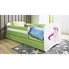 Kocot Kids Barnsäng Babydreams Grön Unicorn 180x80 Cm Barnsängar