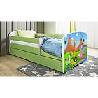 Kocot Kids Barnsäng Babydreams Grön Safari 140x70 Cm Barnsängar