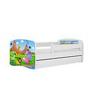 Kocot Kids Barnsäng Babydreams Vit Safari Med Låda 140x70 Cm Barnsängar