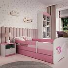 Kocot Kids Barnsäng Babydreams Rosa Fairy With Wings Med Låda 180x80 Cm Barnsängar