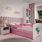 Kocot Kids Barnsäng Babydreams Rosa Dinosaur Med Madrass 160x80cm