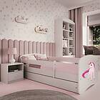 Kocot Kids Barnsäng Babydreams Vit Unicorn 160x80cm