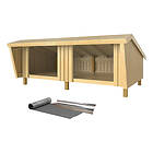 Plus Stuga Shelter Dubbel Inkl Takpapp Obehandlad 291X379X207Cm