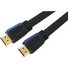 Cables Direct Gold Flat HDMI - HDMI High Speed 5m