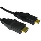 Cables Direct Gold HDMI - HDMI High Speed (swivel) 1m