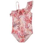 Molo Net Baddräkt Coral Flower 116 cm Rosa