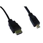 Cables Direct HDMI - HDMI Micro High Speed with Ethernet 1m