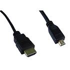 Cables Direct HDMI - HDMI Micro High Speed with Ethernet 1.5m