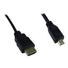 Cables Direct HDMI - HDMI Micro High Speed with Ethernet 1.8m