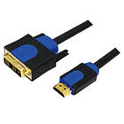 LogiLink Gold HDMI - DVI-D Single Link 1m