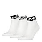 Calvin Klein 3-pack Drake Quarter Logo Cuff Sock (Men's)