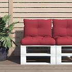 vidaXL Palldynor 2st Vinröd Tyg 314613
