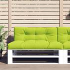 vidaXL Palldynor 2st Ljusgrön Tyg 314554