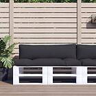 vidaXL Palldynor 2st Svart Tyg 314653