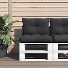 vidaXL Palldynor 2st Svart Tyg 47462