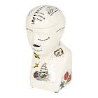 Head Ceramic Phrenology Storage Small