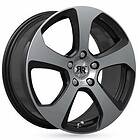 Racer Five Bright Black Machined Face 8x18 5/108 ET35 B65.1