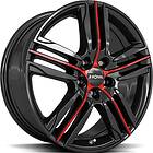 Ronal R57 MCR Jet Black Red SPOKE 7,5x19 5/112 ET40 B76