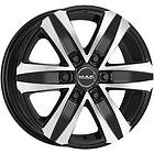 MAK Wheels Stone6 Black Machined Face 7,5x17 6/139,7 ET55 B93.1