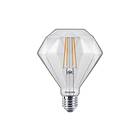 Philips LEDClassic LED-glödlampa form: diamant klar finish E27 5W varmt vitt ljus 2700 K