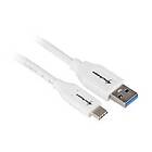 Sharkoon USB 3,1 Kabel AC vit 1m