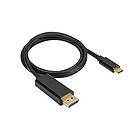 Corsair DisplayPort-kabel 24 pin USB-C till DisplayPort 1 m