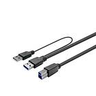 VivoLink USB-kabel USB typ A till USB Type B 20 m