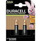 Duracell StayCharged DX2400 batteri 2 x AAA NiMH