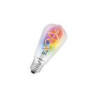 Ledvance SMART+ LED-filament-lyspär form: ST64 E27 4,5 W 16 miljoner färger/varmt vitt ljus 2700 K genomskinlig