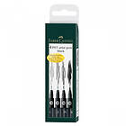 Faber-Castell PITT Artist 4-set Black