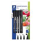 Staedtler Lumocolor Permanent Markers 4-set