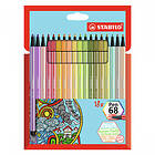 Stabilo Pen 68 Fiberpenna 18-pack Trend