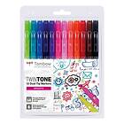 Tombow TwinTone Marker Bright 12-pack