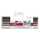 Tombow ABT PRO Dual Brush Pen 5-set Warm Grey