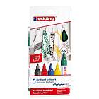 Edding 4500 Textilpenna 5-set Basic Colors